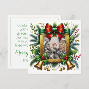 Golden Bells & Holiday Joy - Ein Weihnachtsgebet Karte