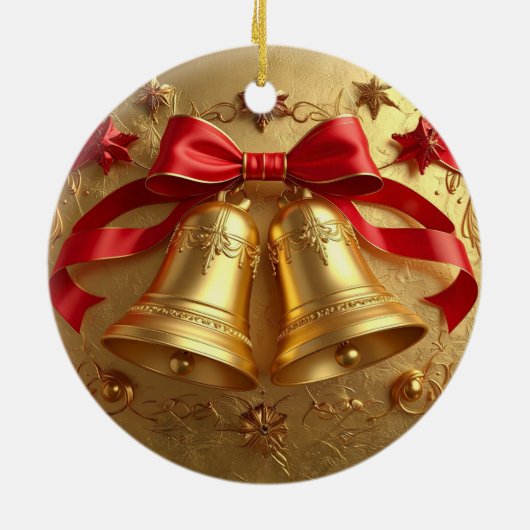 Golden Bells Holiday Ornament (Hinten)