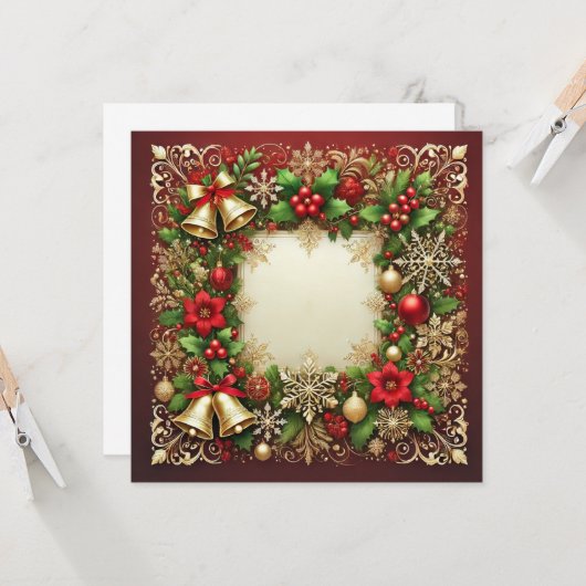 Golden Bells Karte (Vorderseite/Rückseite Beispiel)