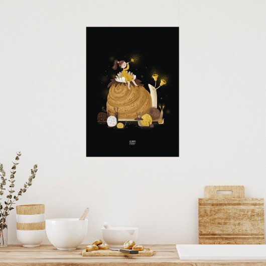 GOLDEN BELLS von Alexandra Dikaia Poster (Küche)