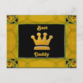 Golden Best Daddy Postcard Postkarte (Vorderseite)