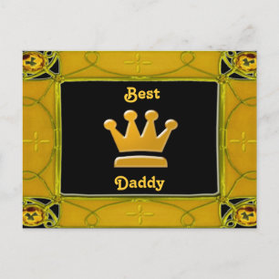 Golden Best Daddy Postcard Postkarte