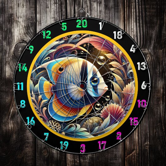 Golden Betta Dartboard Party Deco Dartscheibe