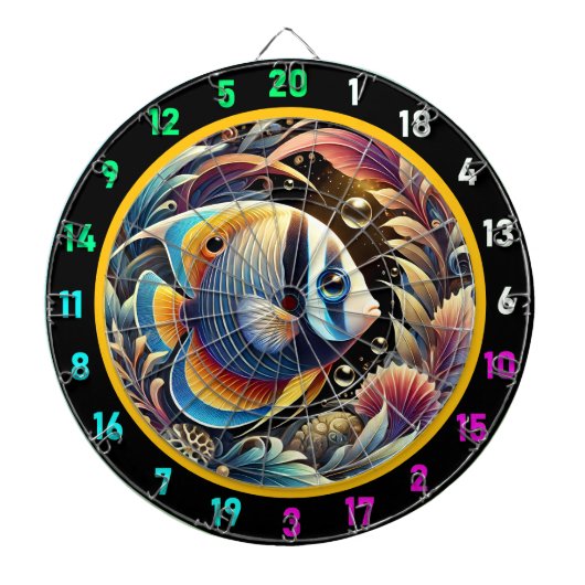 Golden Betta Dartboard Party Deco Dartscheibe (vorne)