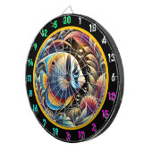 Golden Betta Dartboard Party Deco Dartscheibe (Vorderseite rechts)