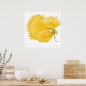 Golden Betta Fish Poster (Küche)