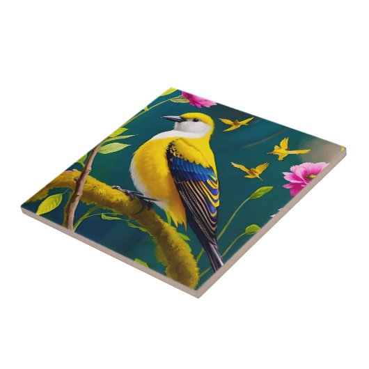 Golden Bird Fliese (Seite)