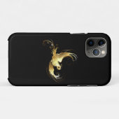 Golden Bird im schwarzen Hintergrund Case-Mate iPhone Hülle (Rückseite (Horizontal))