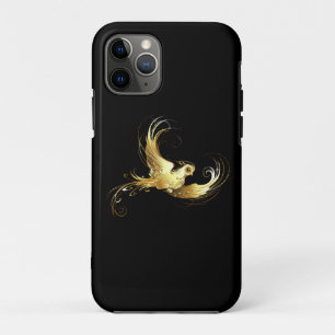Golden Bird im schwarzen Hintergrund Case-Mate iPhone Hülle