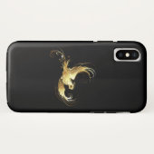 Golden Bird im schwarzen Hintergrund Case-Mate iPhone Hülle (Rückseite (Horizontal))