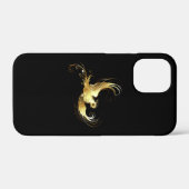 Golden Bird im schwarzen Hintergrund Case-Mate iPhone Hülle (Rückseite (Horizontal))