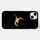 Golden Bird im schwarzen Hintergrund Case-Mate iPhone Hülle (Rückseite (Horizontal))