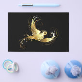 Golden Bird im schwarzen Hintergrund Flyer (Einzeln)