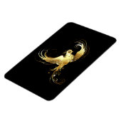 Golden Bird im schwarzen Hintergrund Magnet (Linke Seite)