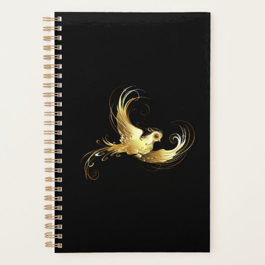 Golden Bird im schwarzen Hintergrund Planer (Vorderseite)