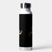 Golden Bird im schwarzen Hintergrund Trinkflasche (Links)