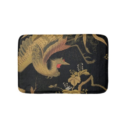 Golden Bird Japanese Classic Antique Badematte (Vorderseite)