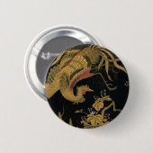 Golden Bird Japanische Klassik Antike Button (Vorne & Hinten)