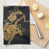 Golden Bird Japanische Klassik Antike Geschirrtuch (Viertel Falte)