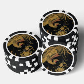 Golden Bird Japanische Klassik Antike Pokerchips (Stapel)
