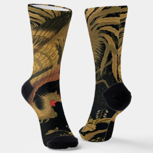 Golden Bird Japanische Klassik Antike Socken