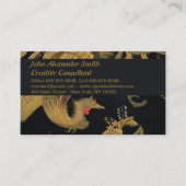 Golden Bird Japanische Klassik Antike Visitenkarte (Vorderseite)