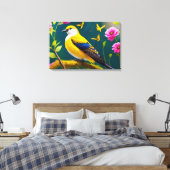 Golden Bird Leinwanddruck (Insitu (Schlafzimmer))