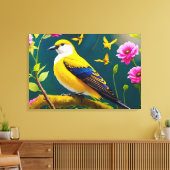 Golden Bird Leinwanddruck (Insitu (Wohnzimmer))