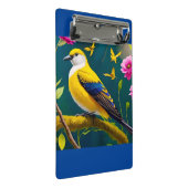 Golden Bird Mini Klemmbrett (Schrägansicht)