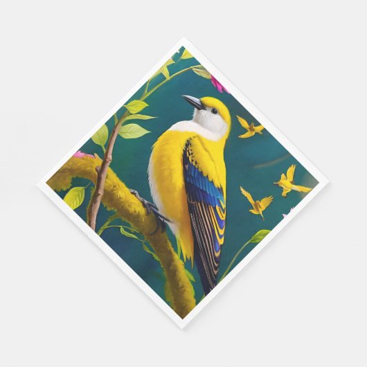 Golden Bird Serviette (Ecke)