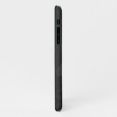 Golden Bird Skull auf schwarzem Hintergrund iPhone Hülle (Linke Seite)