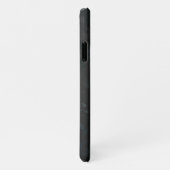 Golden Bird Skull auf schwarzem Hintergrund iPhone Hülle (Rechte Seite)