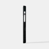 Golden Bird Skull auf schwarzem Hintergrund iPhone Hülle (Linke Seite)