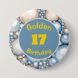 Golden Birthday June Birthstone Custom Button