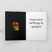Golden Birthday Karte (Innenseite)