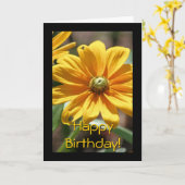Golden Birthday Karte (Gelbe Blume)