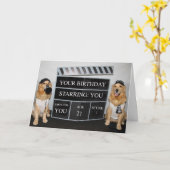 Golden Birthday Movie Directors Karte (Gelbe Blume)