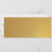 Golden birthday Party Ticket Invitation Einladung (Rückseite)