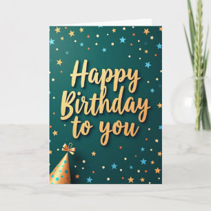 Golden Birthday Skript Karte