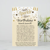 Golden Birthday Word Search Game (Stehend Vorderseite)