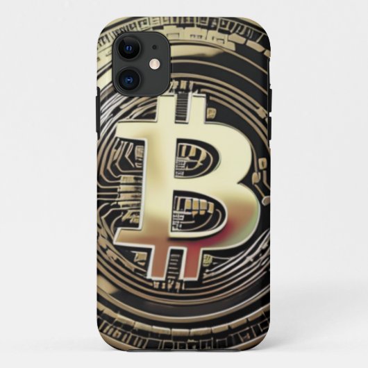 Golden Bitcoin Case-Mate iPhone Hülle (Rückseite)