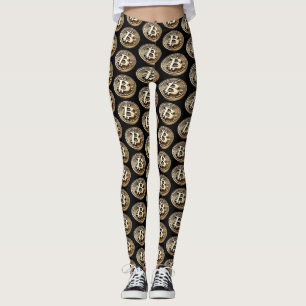 Golden Bitcoin Digital Cash Kryptowährung Leggings