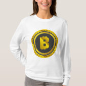 Golden Bitcoin Symbol Digital Currency T-Shirt (Vorderseite)