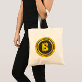 Golden Bitcoin Tote Bag Tragetasche
