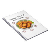 Golden Bites of Happiness Notizblock (Rechte Seite)