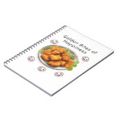 Golden Bites of Happiness Notizblock (Linke Seite)