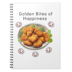 Golden Bites of Happiness Notizblock