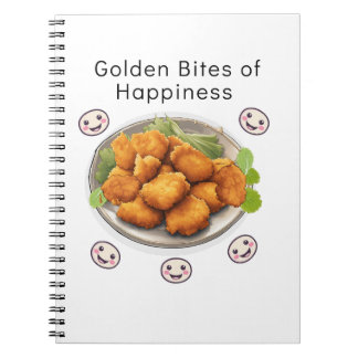 Golden Bites of Happiness Notizblock