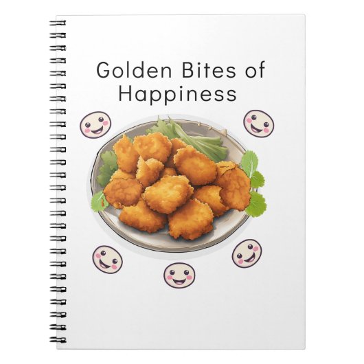 Golden Bites of Happiness Notizblock (Vorderseite)