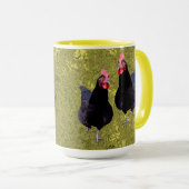 Golden Black Chickens, Coffee Tasse (VorderseiteRechts)